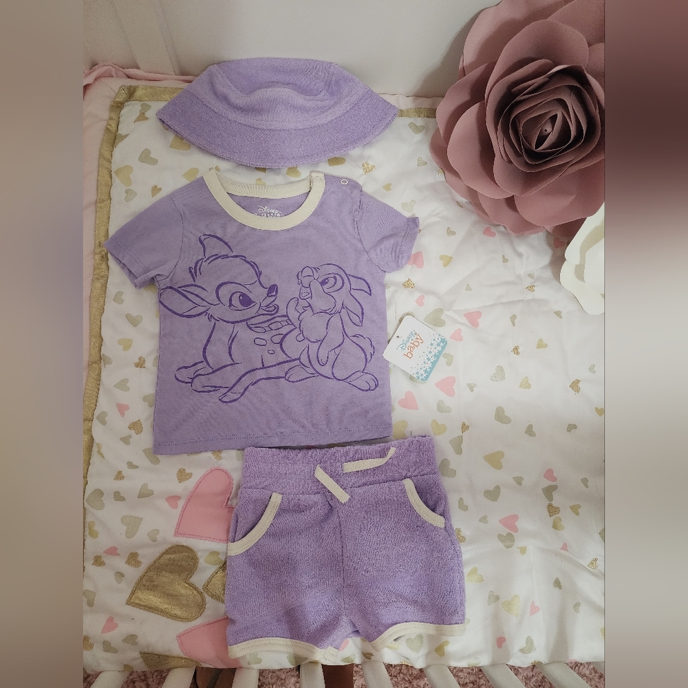 Disney Baby Girl 3 Piece Set Size 18 Months New
